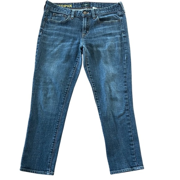 J. Crew Denim - J Crew Women's‎ Toothpick Cropped Stretch Blue Jeans 29
